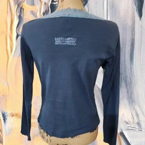 HARLEY Davidson womens long sleeve tee. Size Medium - Picture 2 of 6